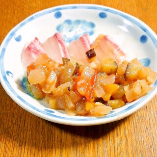 おつまみにも！鯛と野菜のマリネ